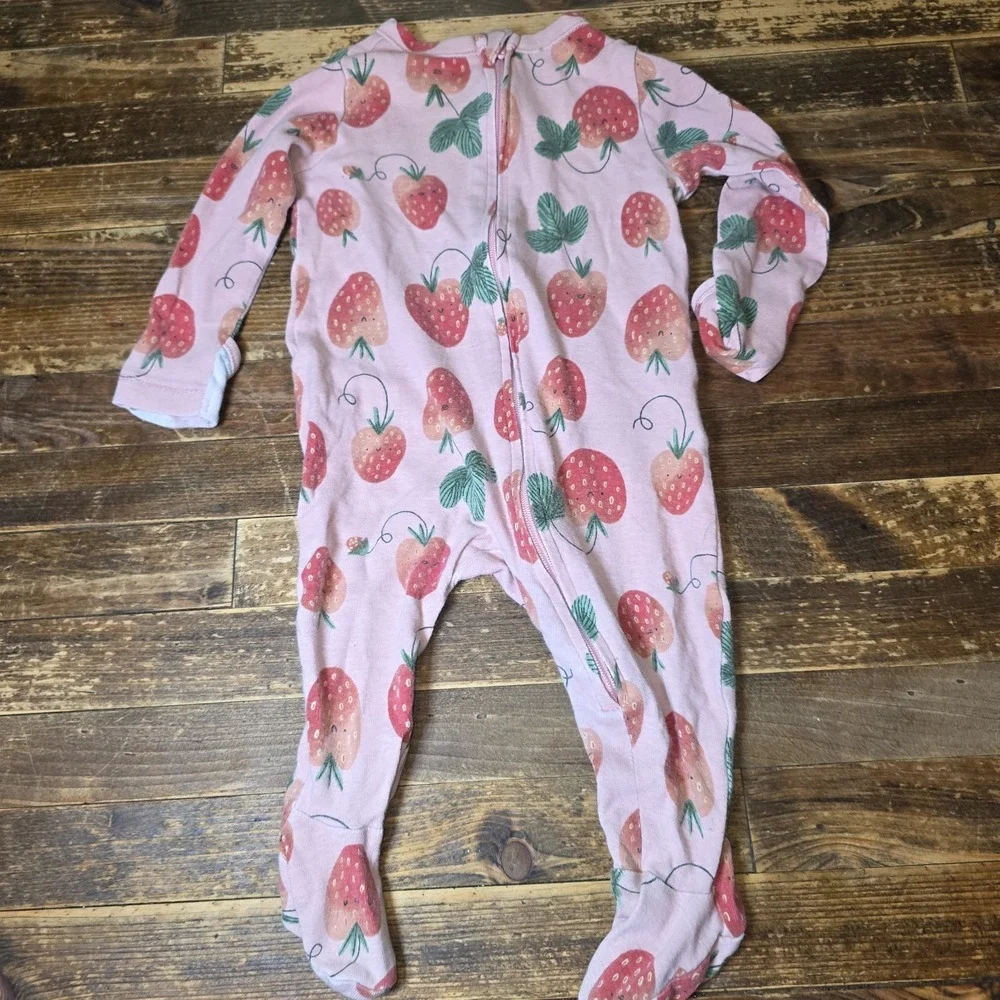 7 Baby Girl 3-6 months Footed Zip Up One Piece Sleeper Pajama Lot  Bundle Infant